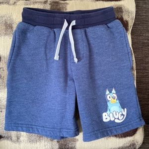 Disney Bluey! Boys fleece shorts size 6 EUC!